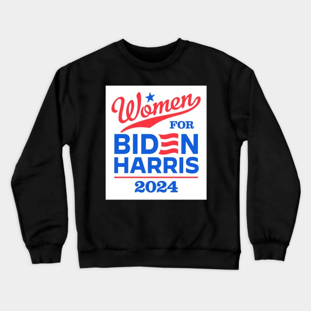 Women For Biden 2024 Crewneck Sweatshirt by MotiviTees